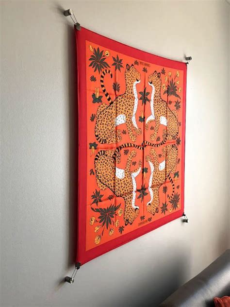 hermes scarf display system